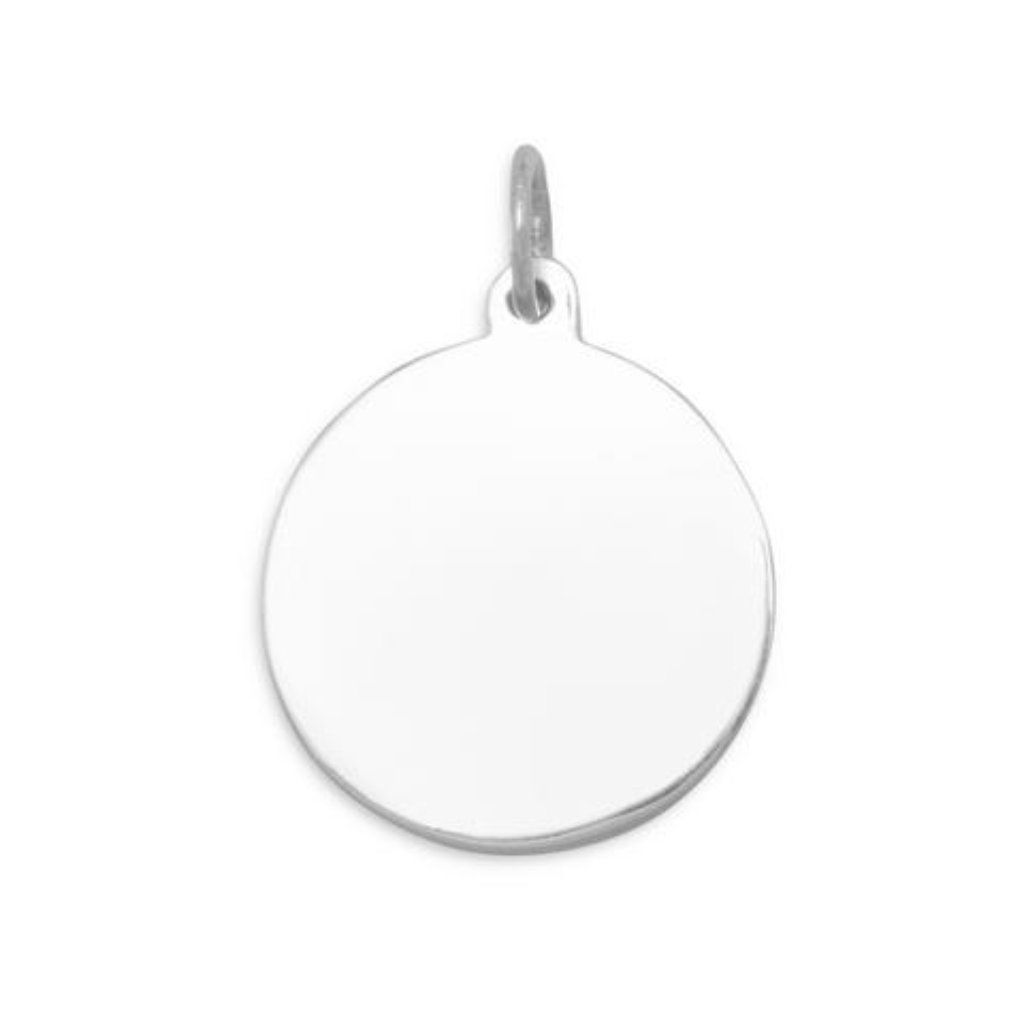 22mm Round Tag Charm 22mm Round Tag Charm